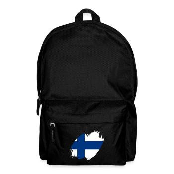 Finland Flag Suomi Finnish Flag Used Look - Backpack - black - Front