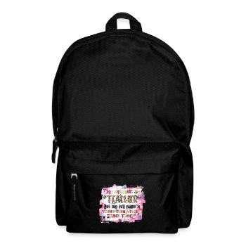 Mein Spitzname Lehrer, aber mein voller Name ist Lehrer - Rucksack - Schwarz - Vorne