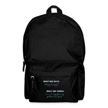 You: Are you hungry? - Backpack - black - Front