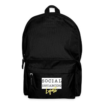 Social Distancing Expert - Rucksack - Schwarz - Vorne