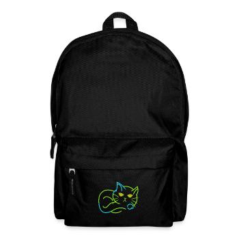 Vintage Cat Retro House Tiger Tired - Backpack - black - Front