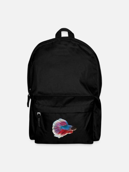 Kampffisch Aquaristik Gesichtsmaske - Rucksack - Schwarz