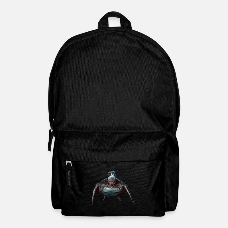 turtle animal motif turtle animal motif - Backpack - black