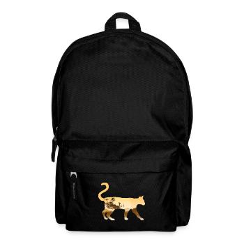 Serval Katze - Rucksack - Schwarz - Vorne