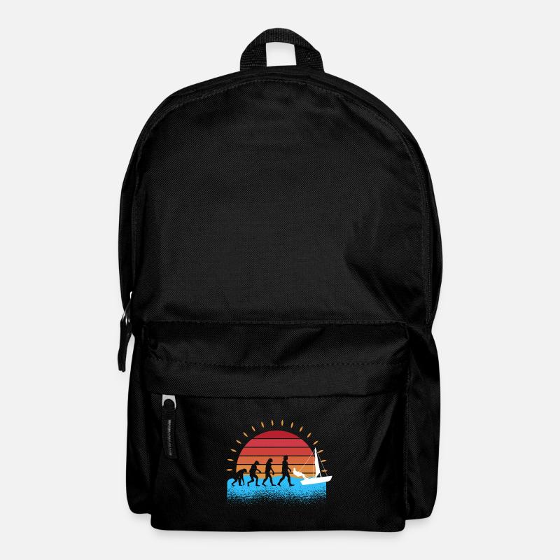 Evolution Segelboot Segler Segeln - Rucksack - Schwarz