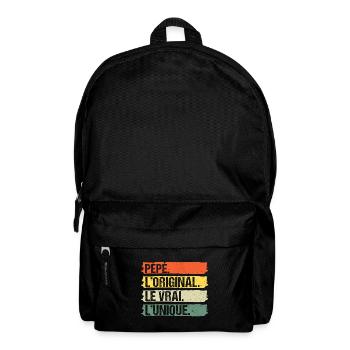 Pépé l' original le vrai l'unique cadeau pour papy - Sac à dos - noir - Devant