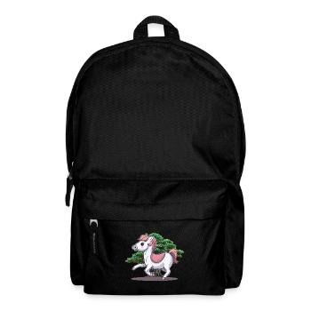 Pony Pferde Pferd Kinder Baby Kind - Rucksack - Schwarz - Vorne