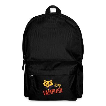 Katzen Vampir - Vampurr - Rucksack - Schwarz - Vorne
