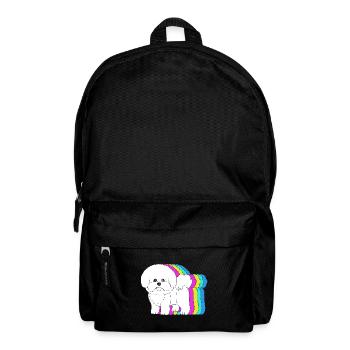 Bichon frisé - Sac à dos - noir - Devant