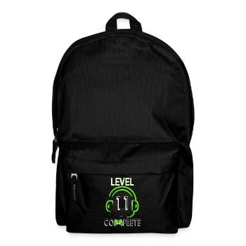 11e anniversaire du joueur niveau 11 terminé - Sac à dos - noir - Devant