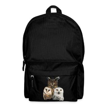 Eulen - Rucksack - Schwarz - Vorne