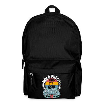 Traktor 12. Geburtstag Kinder - Rucksack - Schwarz - Vorne