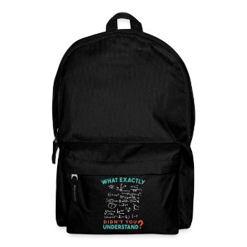 Physics Math Formula Joke - Backpack - black - Front