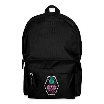 Ananas Sommer & Flamingo - Rucksack - Schwarz - Vorne