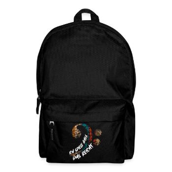 Ich spiele Bass das reicht - Rucksack - Schwarz - Vorne