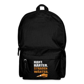 Hart Härter Straßenwärter | Road construction - Backpack - black - Front