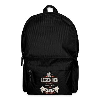 Legenden werden im Januar gebohren - Rucksack - Schwarz - Vorne