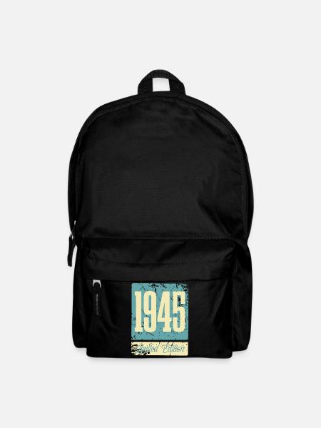 1945 Geboren Geburtstag Geburtsjahr - Rucksack - Schwarz