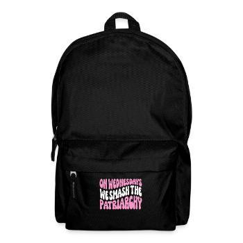 On Wednesdays We Smash The Patriarchy Feminist - Backpack - black - Front