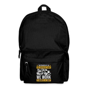 Dépanneuse | Cadeaux de panne de dépanneuse - Sac à dos - noir - Devant