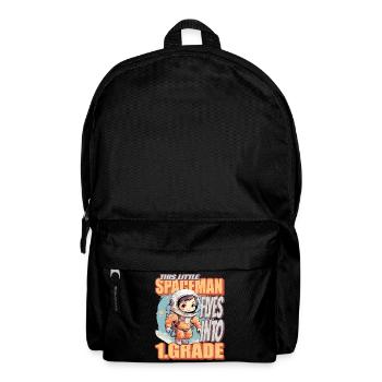 This little astronaut flies into the first - Backpack - black - Front