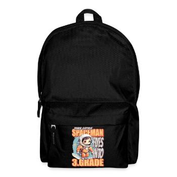 This little astronaut flies into the third - Backpack - black - Front