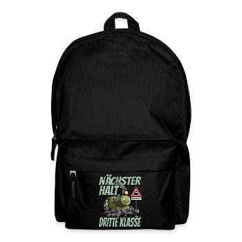 Nächster Halt Dritte Klasse - Grundschule Lok und - Rucksack - Schwarz - Vorne