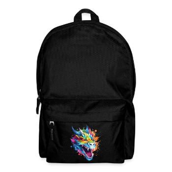 Dragon Fantasy Magic Mysticism Creature Animal Colorful - Backpack - black - Front