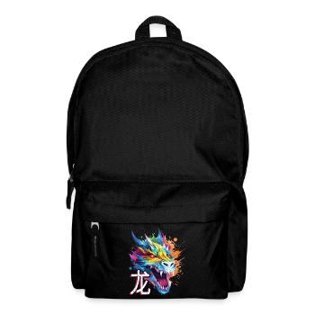 Dragon Chinese Fantasy Magic Mysticism Colorful - Backpack - black - Front