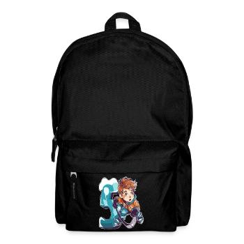 Ice Hockey Birthday - 5 years old boy - 5. - Backpack - black - Front