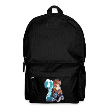 Ice Hockey Geburtstag - 2 Jahre Alter Junge - 2. - Rucksack - Schwarz - Vorne