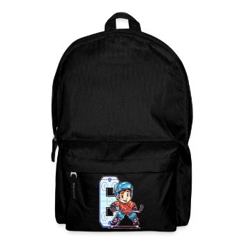 Anniversaire de hockey sur glace - 6 ans Garçon - 6. - Sac à dos - noir - Devant