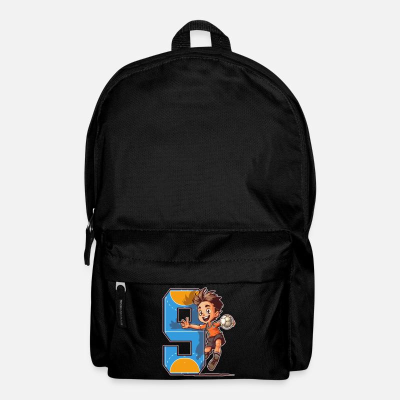 Handball Geburtstag - 9 Jahre Alter Junge - 9. - Rucksack - Schwarz
