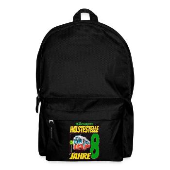 Ich Bin 8 Straßenbahnen - Straßenbahn - Rucksack - Schwarz - Vorne