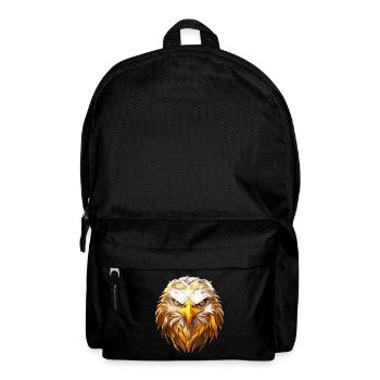 Eagle Head Gold Bird of Prey Bird Animal Nature - Backpack - black - Front
