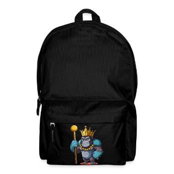 König Gorilla - Rucksack - Schwarz - Vorne