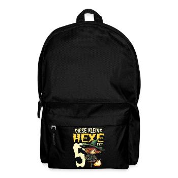 Diese kleine Hexe ist 5 - fünf Jahre - 5. - Rucksack - Schwarz - Vorne