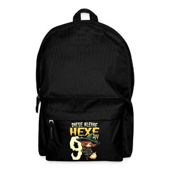 Diese kleine Hexe ist 9 - neun Jahre - 9. - Rucksack - Schwarz - Vorne