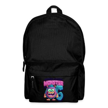 Dieses kleine Monster ist 6 - sechs Jahre - 6. - Rucksack - Schwarz - Vorne