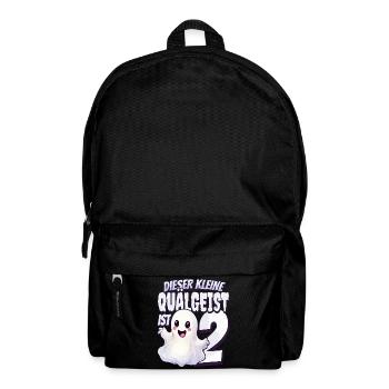 Dieser kleine Quälgeist ist 2 - zwei Jahre - 2. - Rucksack - Schwarz - Vorne