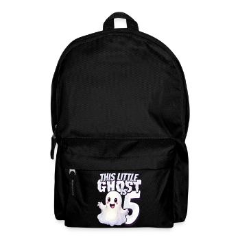 This little pest is 5 - five years - 5. - Backpack - black - Front