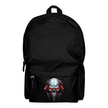 Crâne Crâne Squelette Moto Biker Gang - Sac à dos - noir - Devant