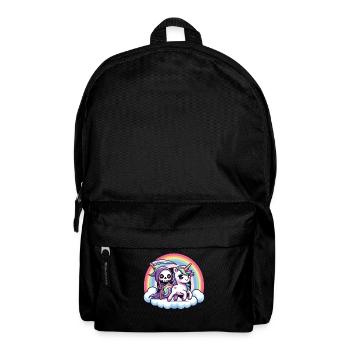 Cute Grim Reaper and Unicorn Rainbow - Backpack - black - Front
