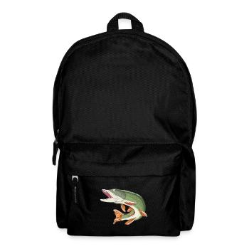 Pêcher pêcher de pêche cadeau de pêche de pêche un grand - Sac à dos - noir - Devant