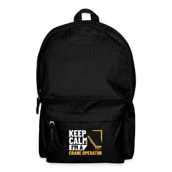 Crane Operator Construction Worker Crane Tower Training - Backpack - black - Front