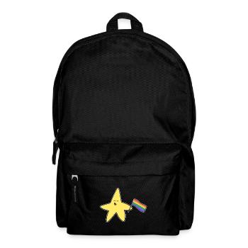 lgbt flagge stern symbol liebe - Rucksack - Schwarz - Vorne