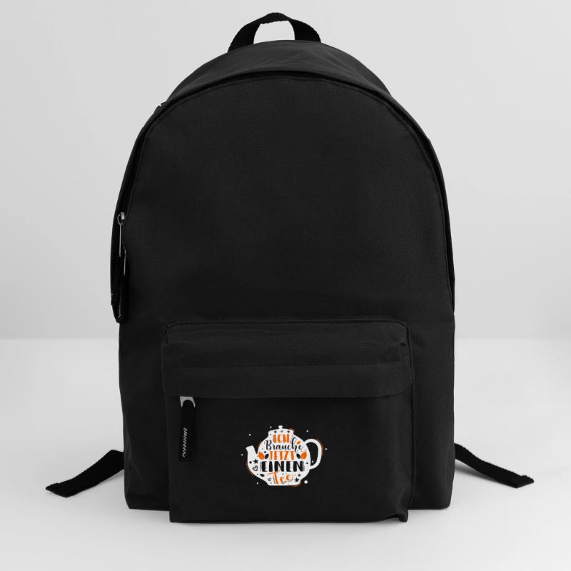Lustiges gemütlich Bio Tee Trinker Spruch design Rucksack