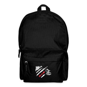 Snowboard in Amerika Flagge - Rucksack - Schwarz - Vorne