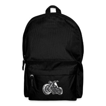Motocyclette - Sac à dos - noir - Devant