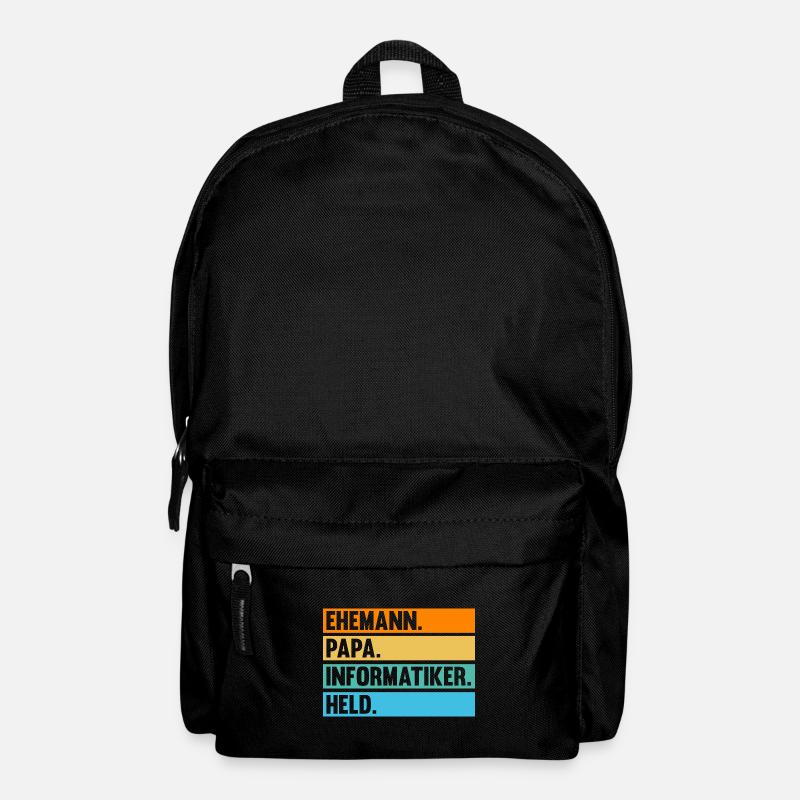 Papa Vater Informatik Programmierer Informatiker - Rucksack - Schwarz